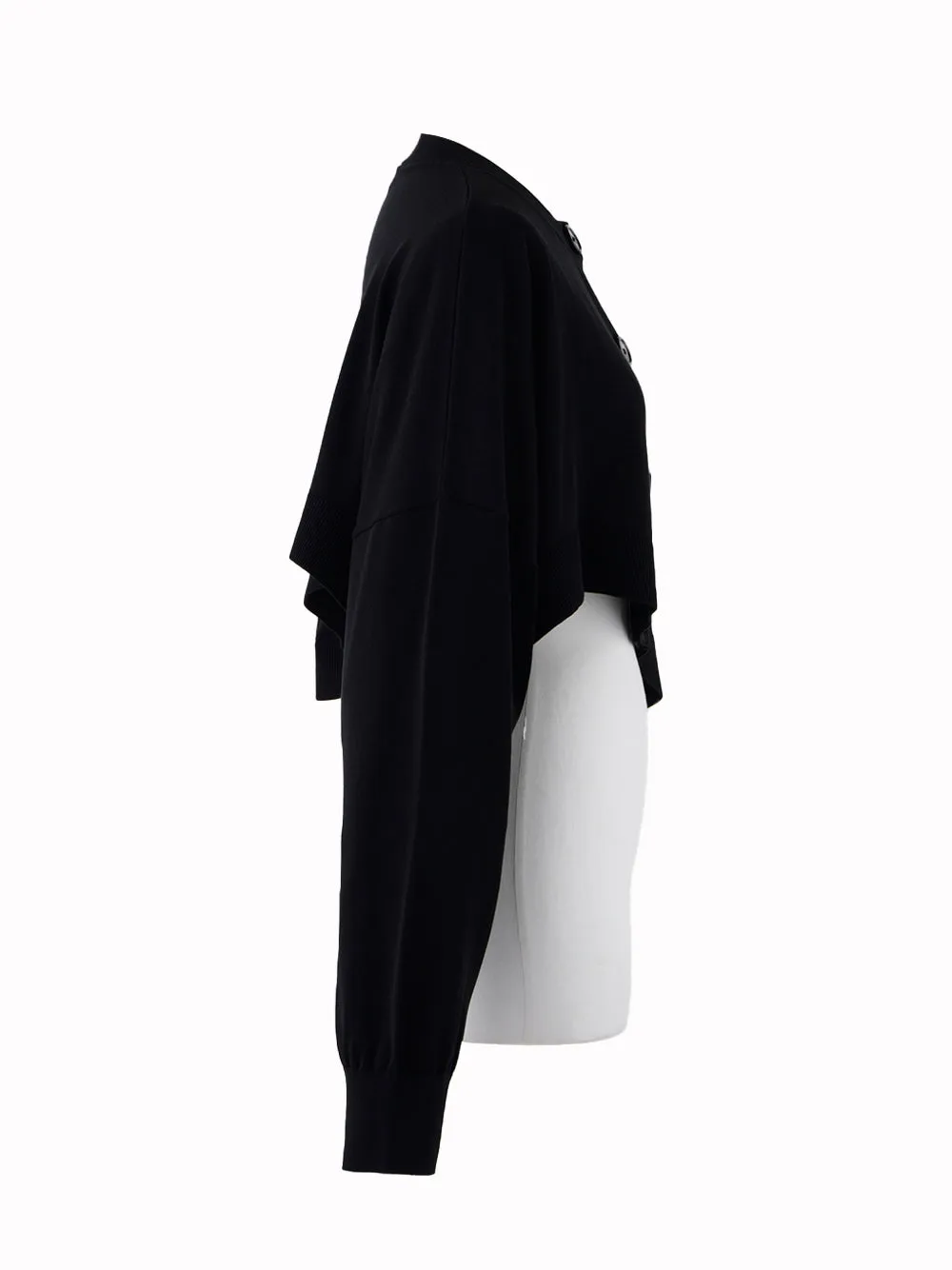 Micro Mini Cardigan (Black)
