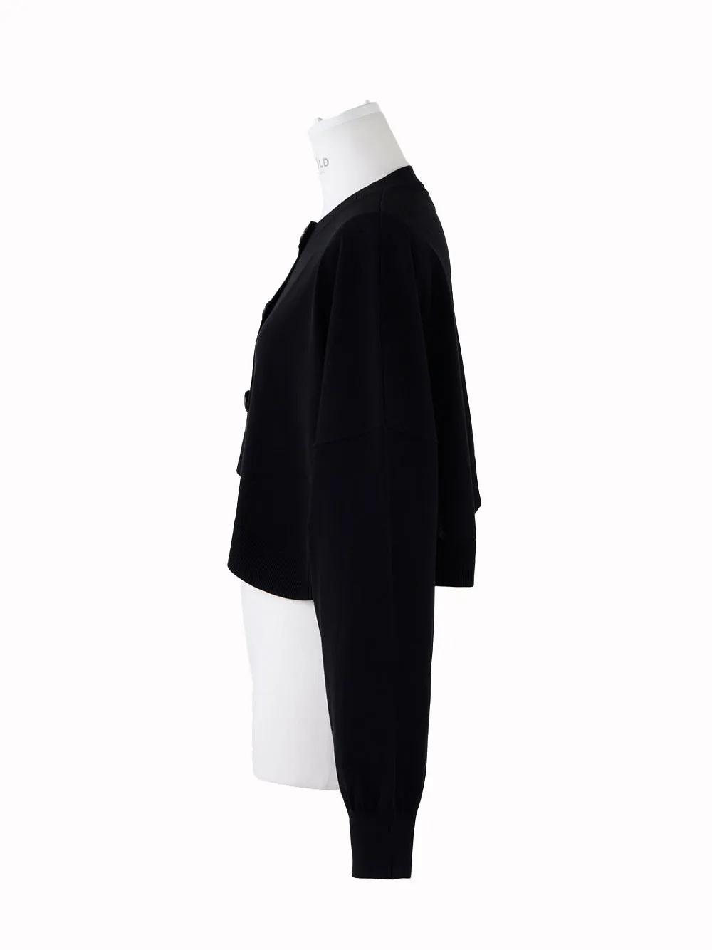 Micro Mini Cardigan (Black)