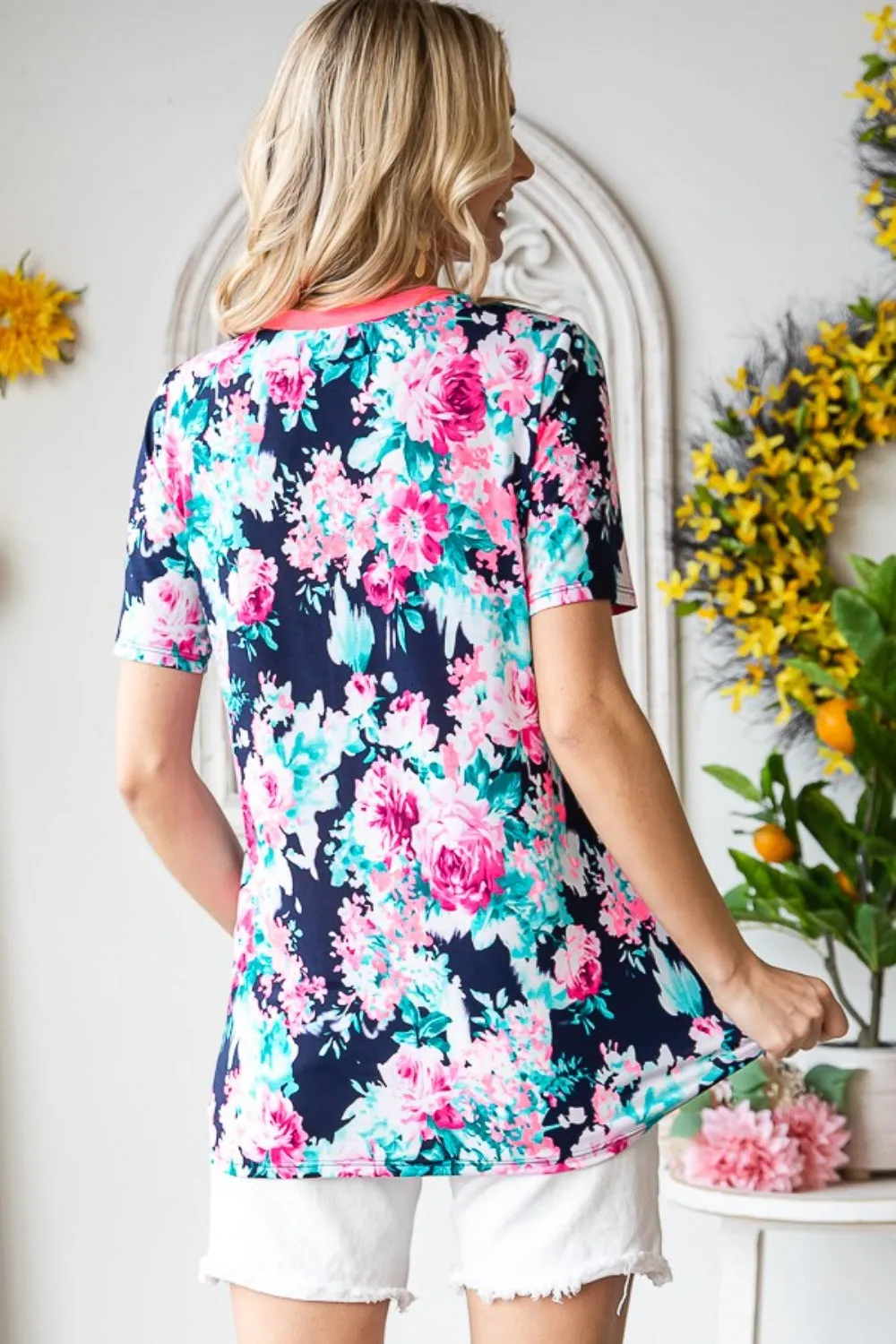 Mind Your Manners Floral Top