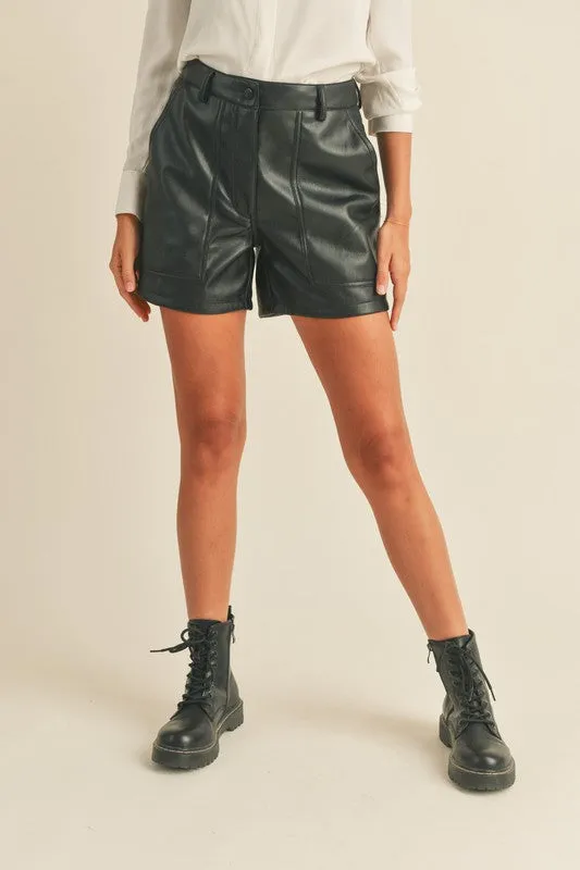My Go To Leather Shorts