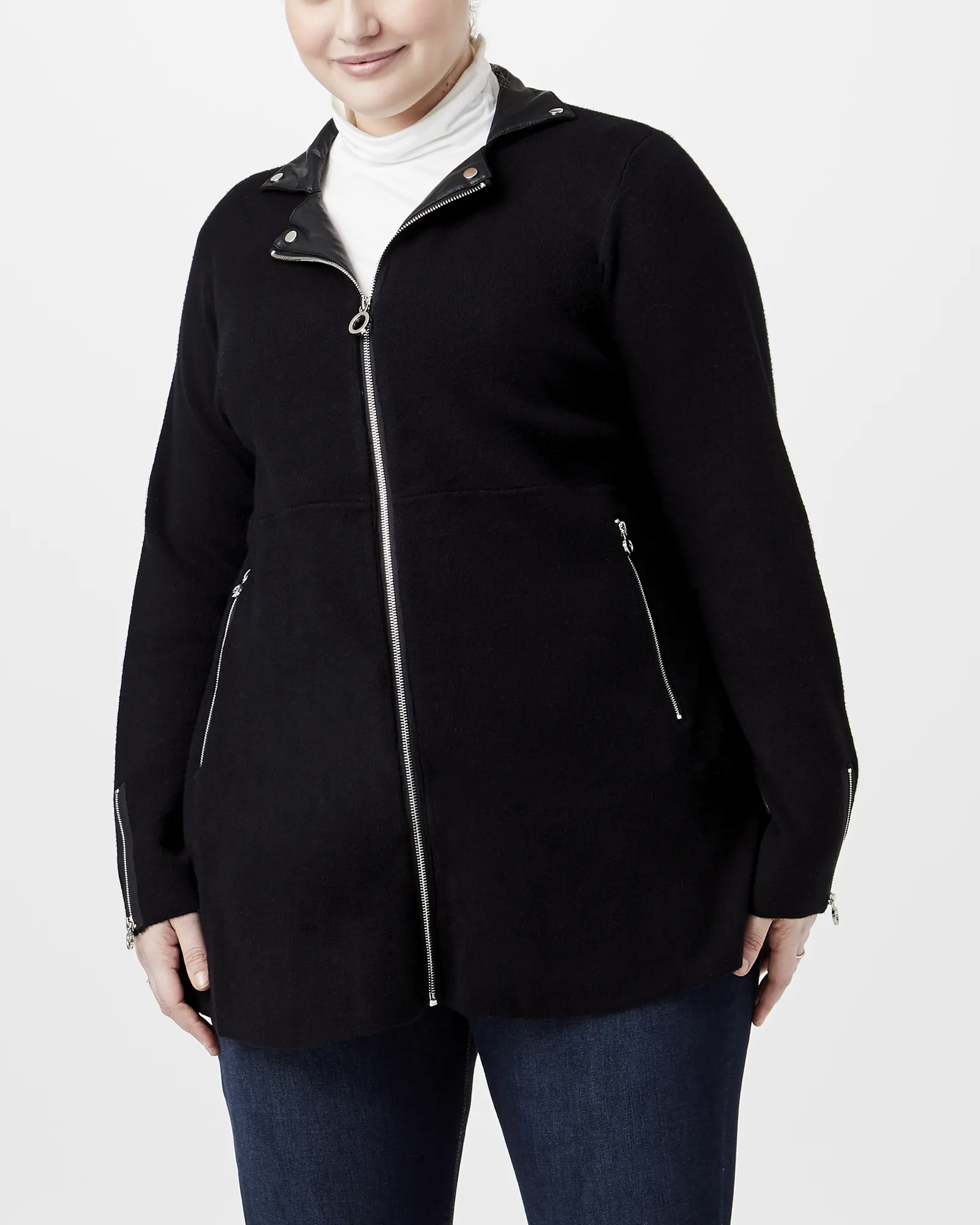 Odette Sweater Jacket | Black