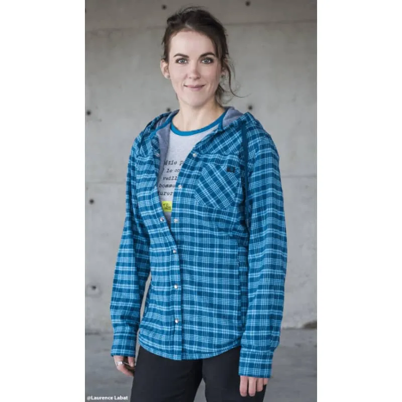 P&F Workwear Women's Lined Flannel Hooded Shirt