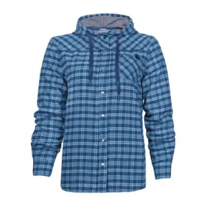 P&F Workwear Women's Lined Flannel Hooded Shirt