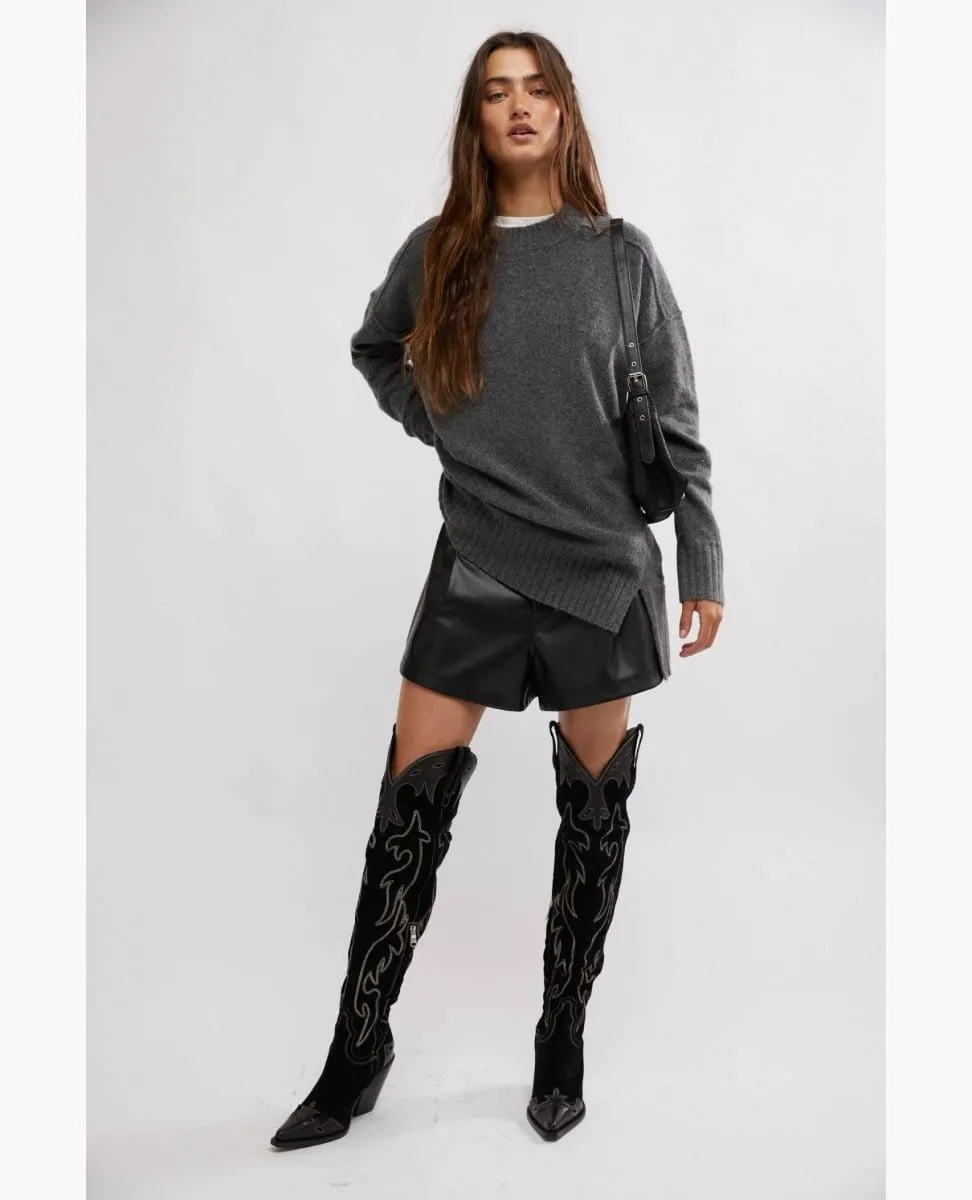Phoebe Pullover Dark Heather Grey