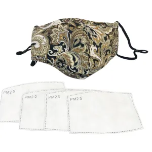 PREMIERE SHIRTS: GOLD PAISLEY MASK