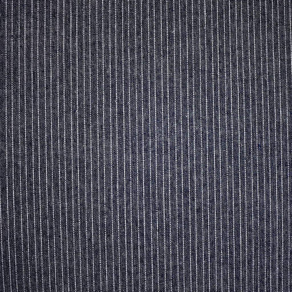 Railroad Pin Stripe Light Weight Denim Shirting Indigo - 5 oz