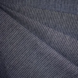 Railroad Pin Stripe Light Weight Denim Shirting Indigo - 5 oz
