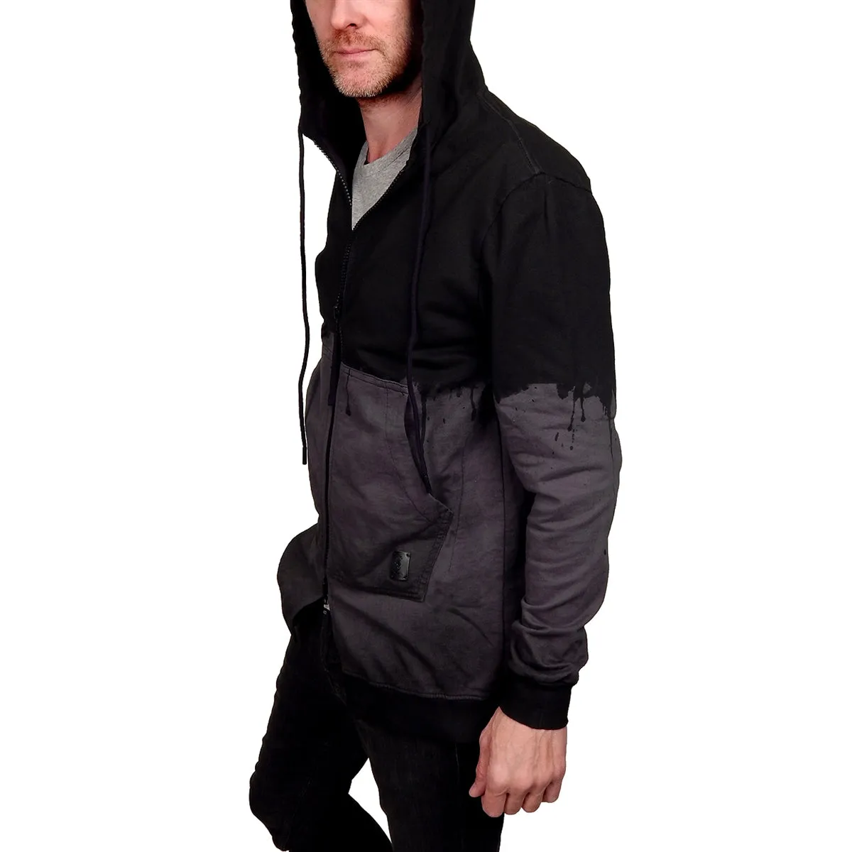 RELIGION - "DREAD" Hoodie in Gray and Black