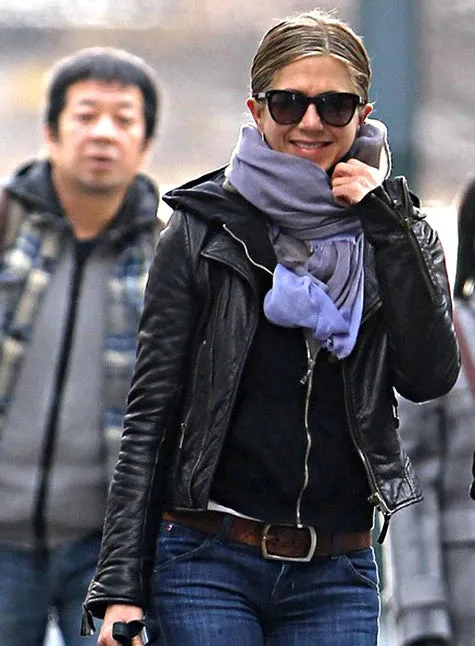 Remarkable Jennifer Aniston Leather Jacket by TJS
