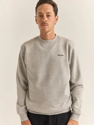 RHYTHM BRAND FLEECE CREW - GREY HEATHER