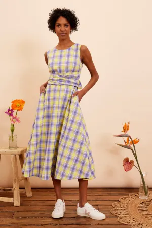 Roberta Lilac Sunshine Plaid Dress