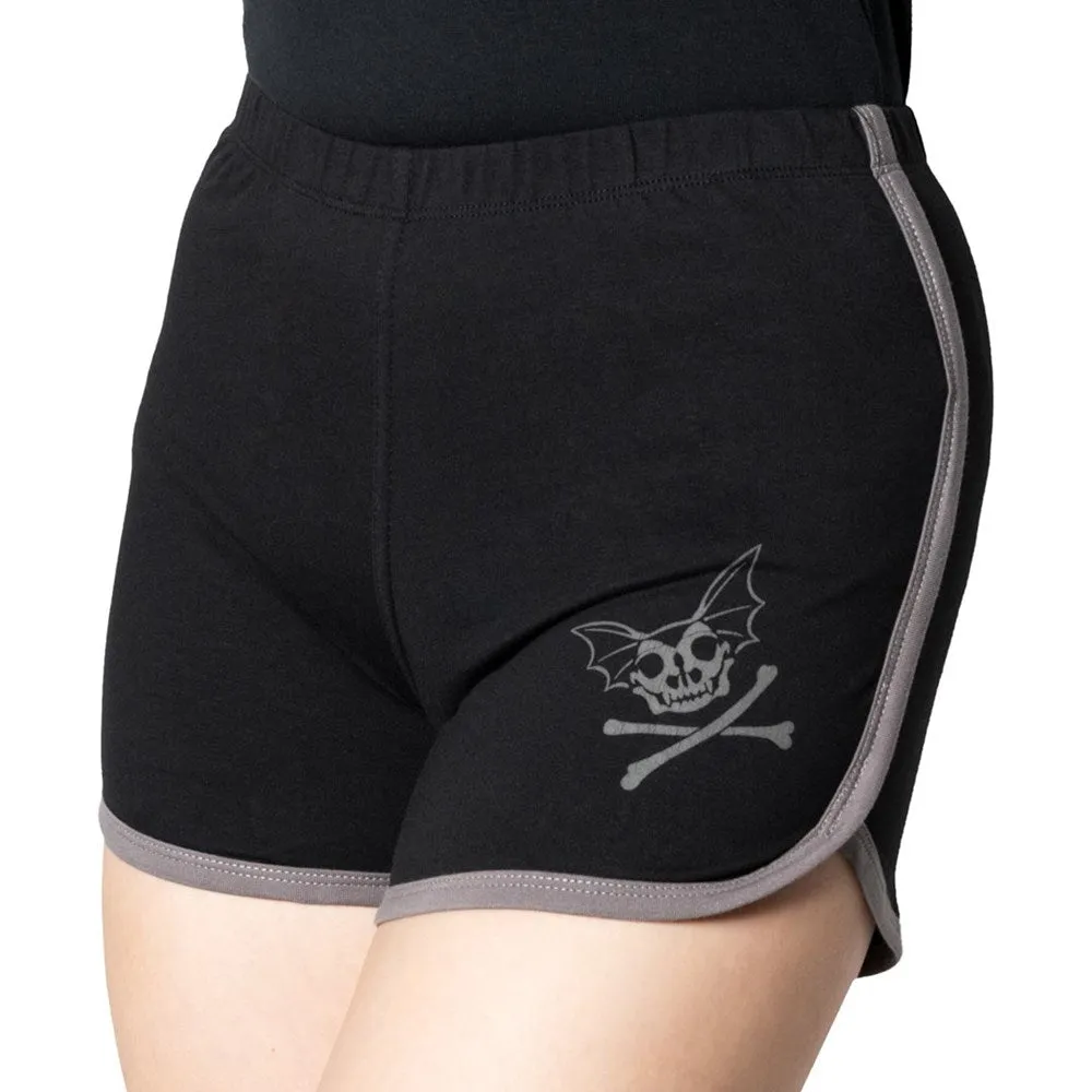 Skelli Bat Womens Booty Shorts