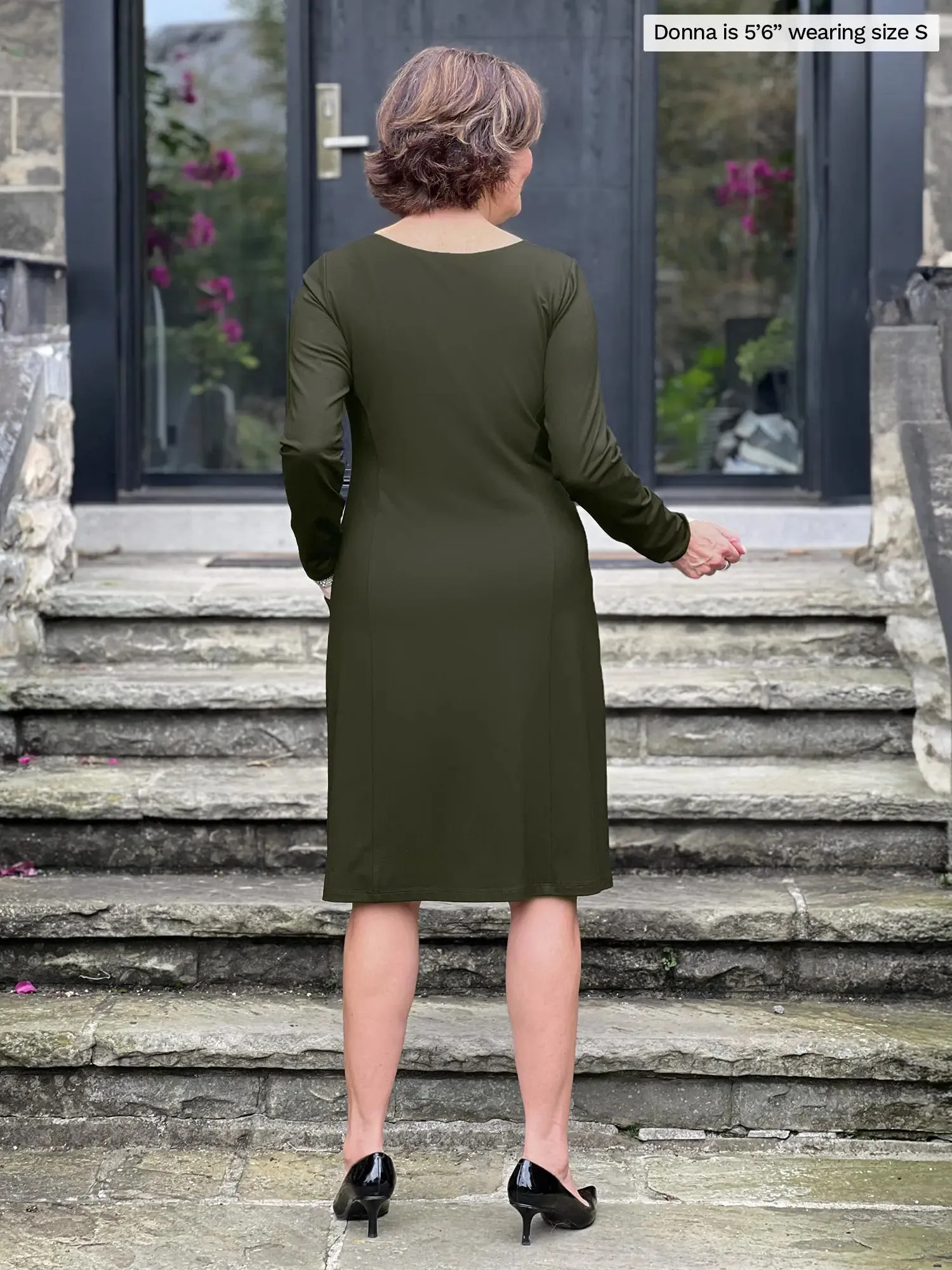 Soraya long sleeve scoop neck dress - FINAL SALE