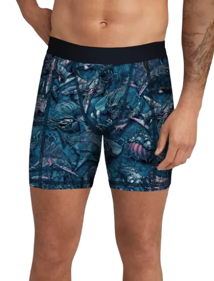 Spacefish Army Eco-friendly Clockwork Ocean Men's Scuba Shorts