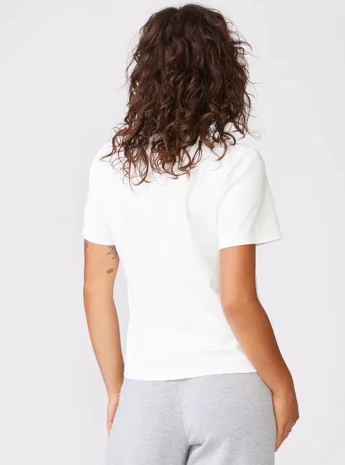 Stateside Cloud Jersey S/S Crew in Paper