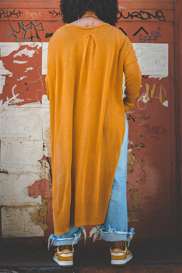 Stylish Asymmetrical Hem Split knit Top