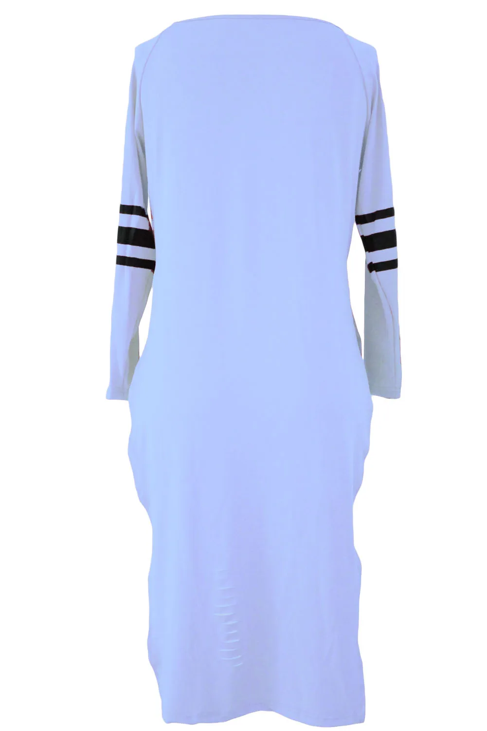 Stylish Print Blue Sleeved Long Back Shirt