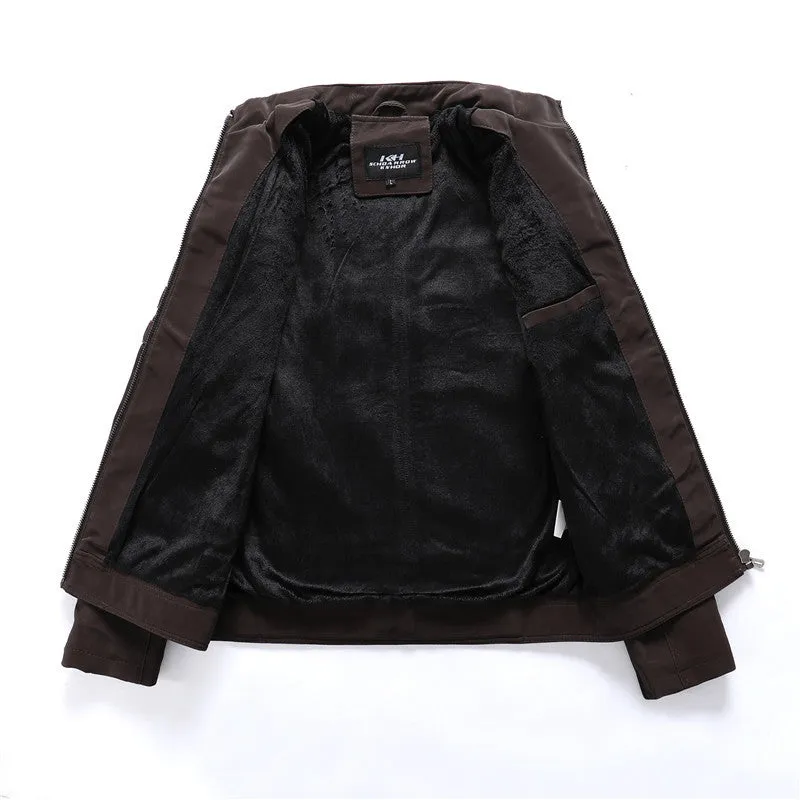 UrbanEdge Men’s PU Leather Jacket – Bold Style, Timeless Appeal
