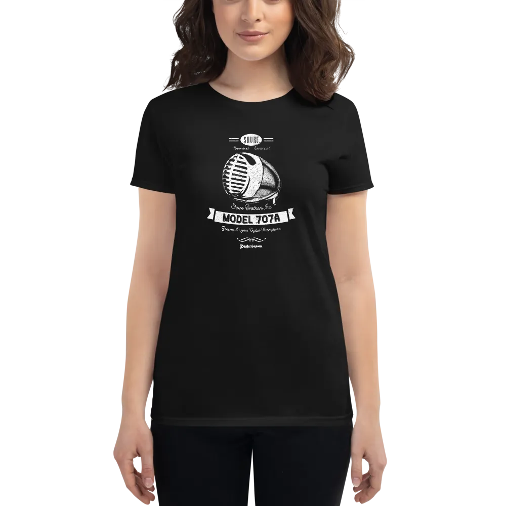 Women's Shure 707A Retro Microphone T-shirt