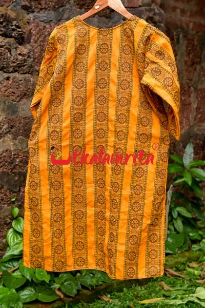 Yellow Konark Chakra  (Ladies Full Kurta)