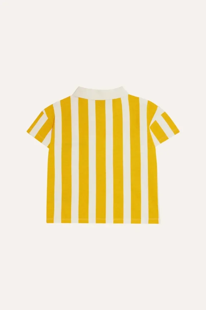 Yellow Stripes Kids Polo