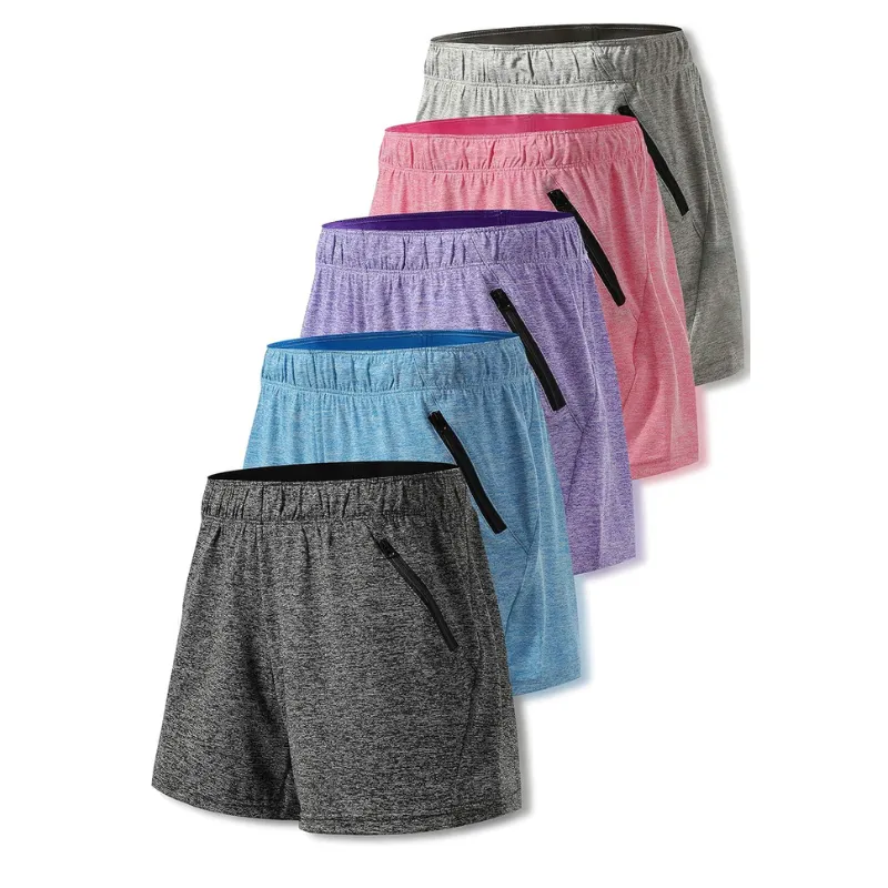 Zippered Pocket Gym Shorts – Pack Of Comfortable Activewear